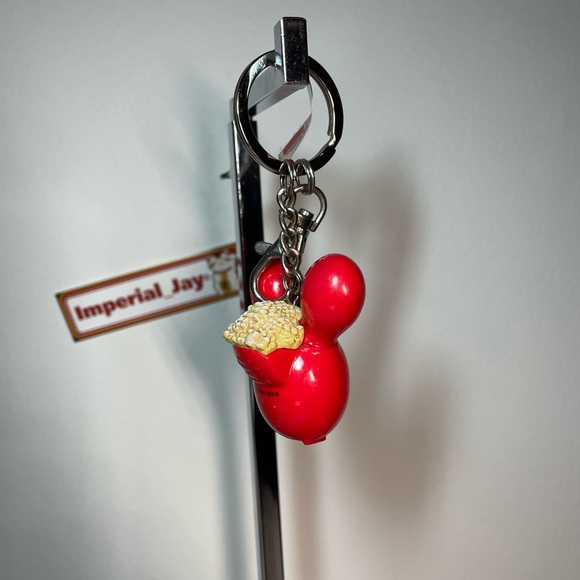 Disney Parks Mickey and Minnie Balloon Popcorn Bucket Keychain Bundle - Picture 5 of 7